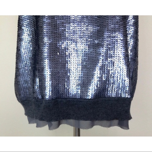 Jones New York XL Gray Sequin Sweater Tank - Picture 6 of 8